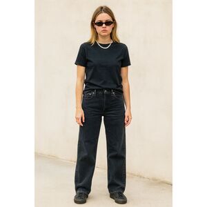 Madewell Black The Perfect Vintage Wide Leg Denim Jeans Pants   Women's Size 28